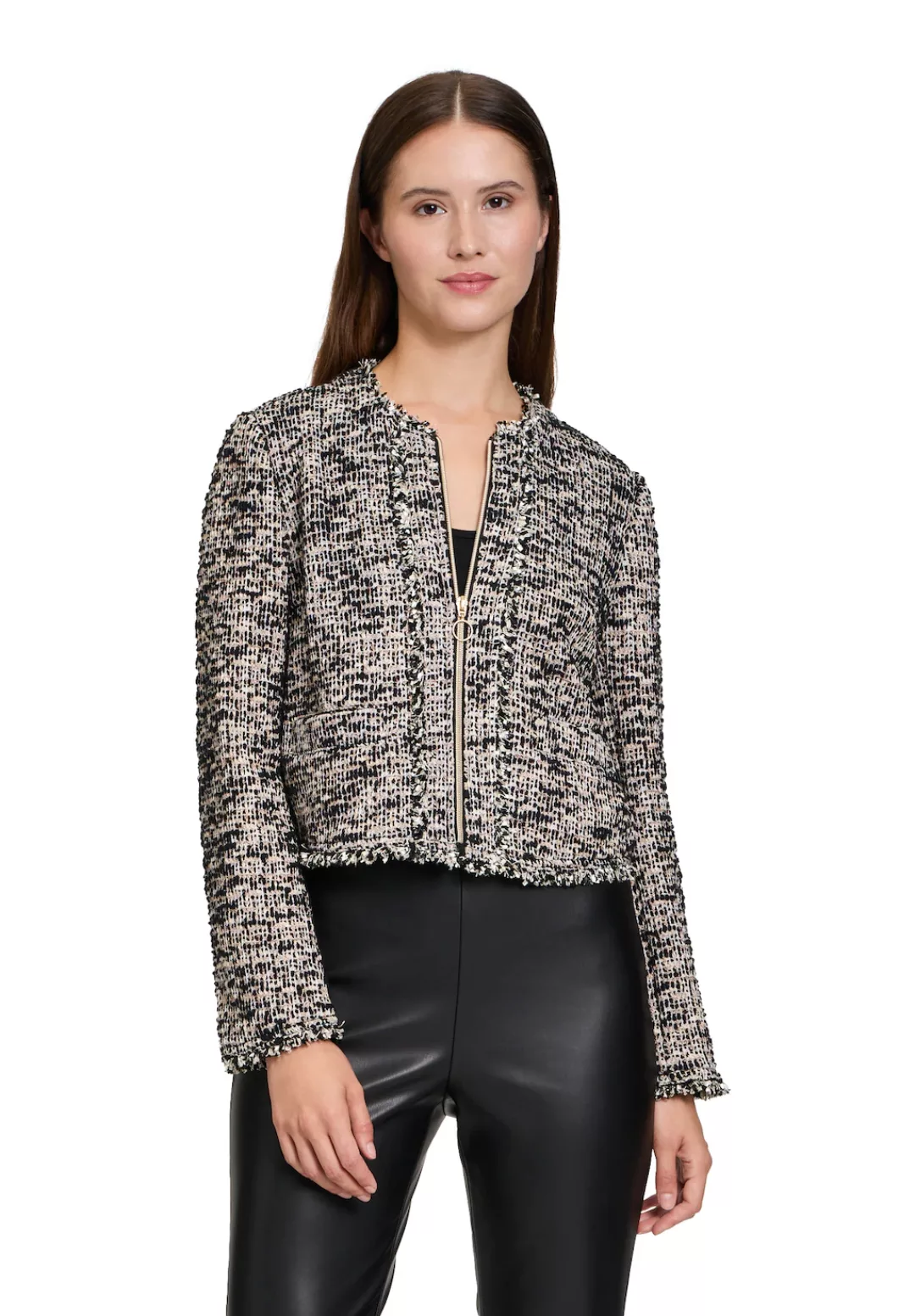 Betty Barclay Jackenblazer "Betty Barclay Blazer-Jacke mit Fransen", Materi günstig online kaufen