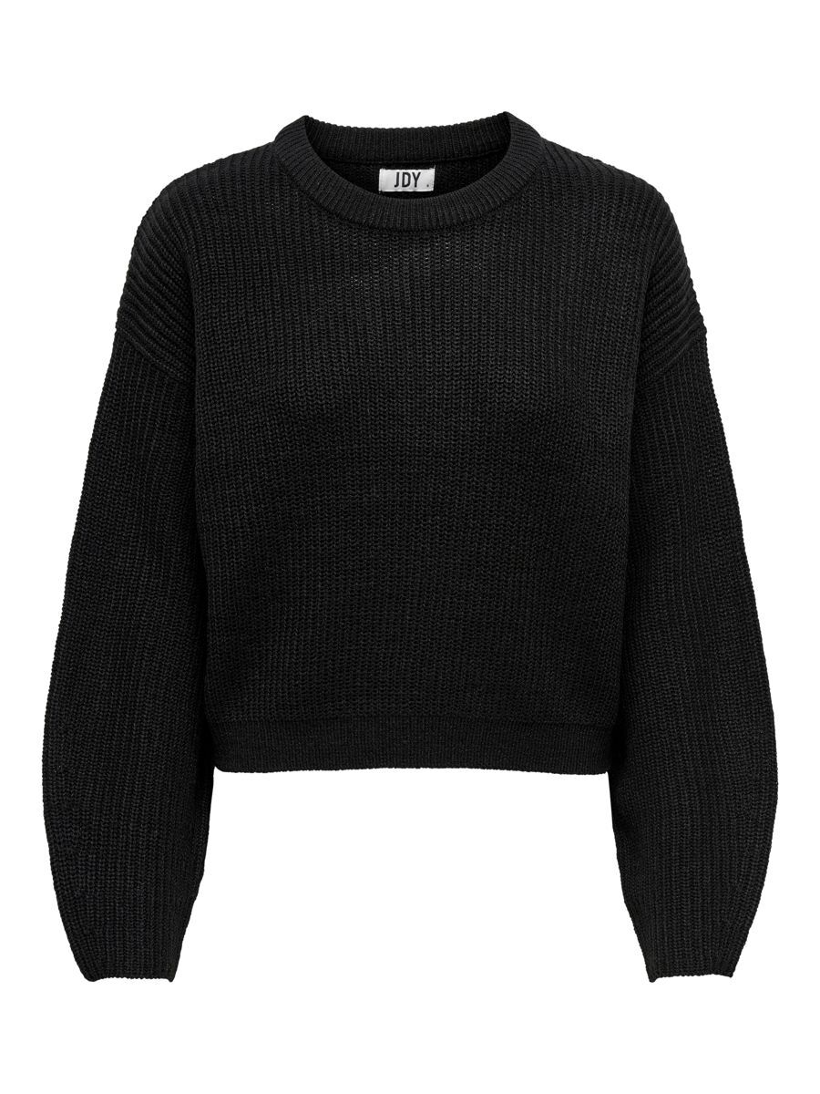 ONLY Einfarbiger Strickpullover Damen Schwarz günstig online kaufen