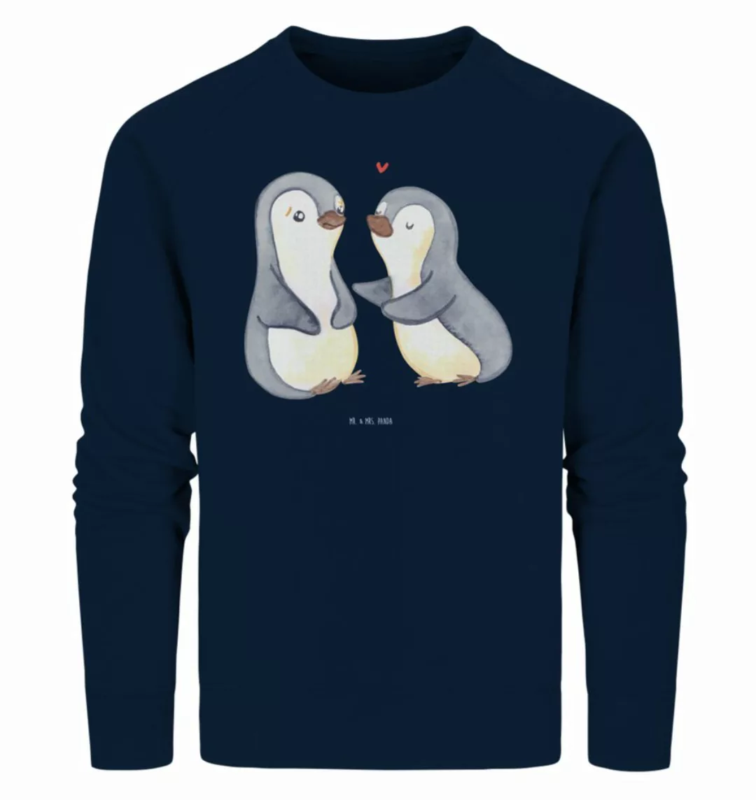 Mr. & Mrs. Panda Longpullover Größe XS Pinguine trösten - French Navy - Ges günstig online kaufen