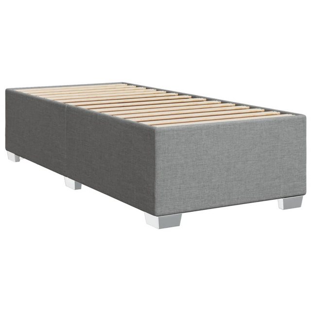 vidaXL Bett Bettgestell ohne Matratze Hellgrau 80x200 cm Stoff günstig online kaufen