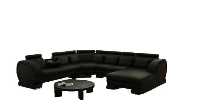 JVmoebel Ecksofa Designer schwarze U-Form Sofa luxus Design modern Stilvoll günstig online kaufen