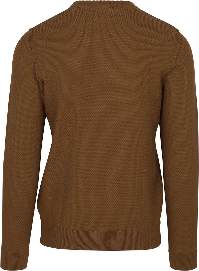 No Excess Pullover Solid Jacquard Khaki - Größe XXL günstig online kaufen