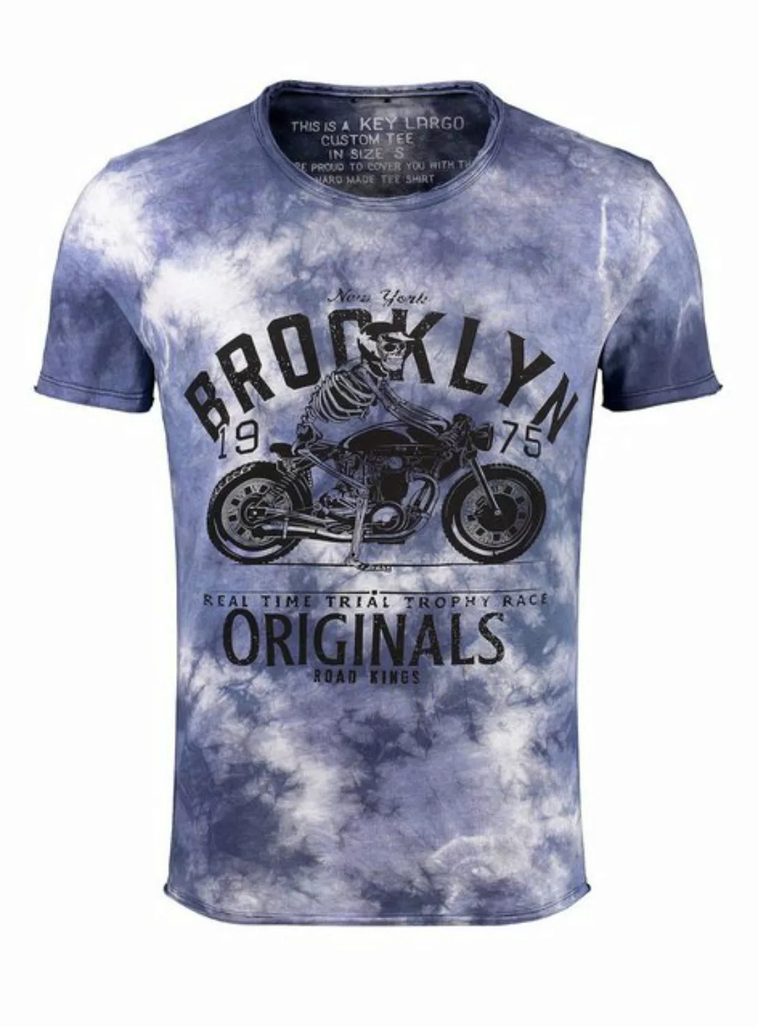 Key Largo T-Shirt T-Shirt Trophy Skull Biker Print Motiv vintage Look MT004 günstig online kaufen