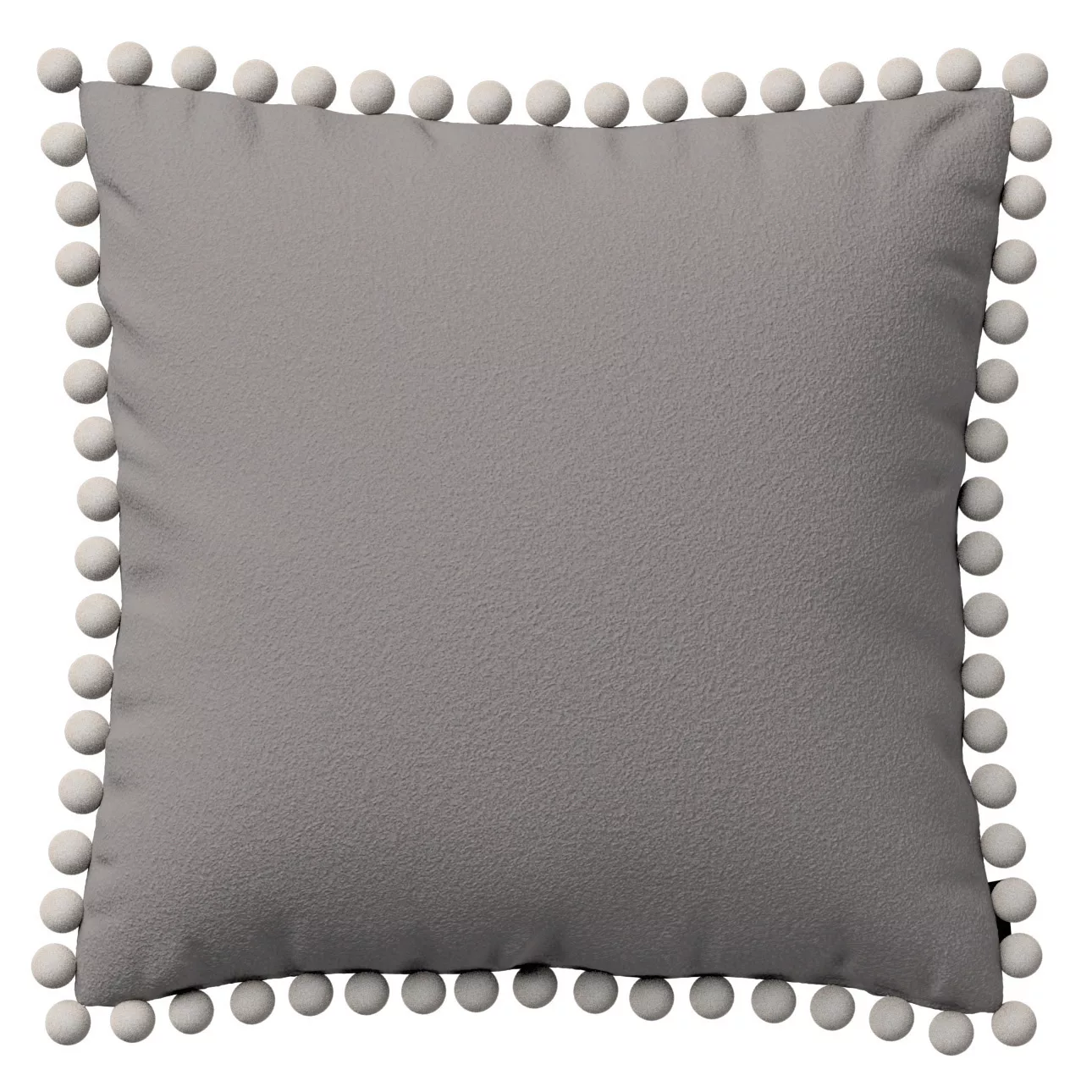 Kissenhülle Wera mit Bommeln, beige, 45 x 45 cm, Bouclé (702-82) günstig online kaufen