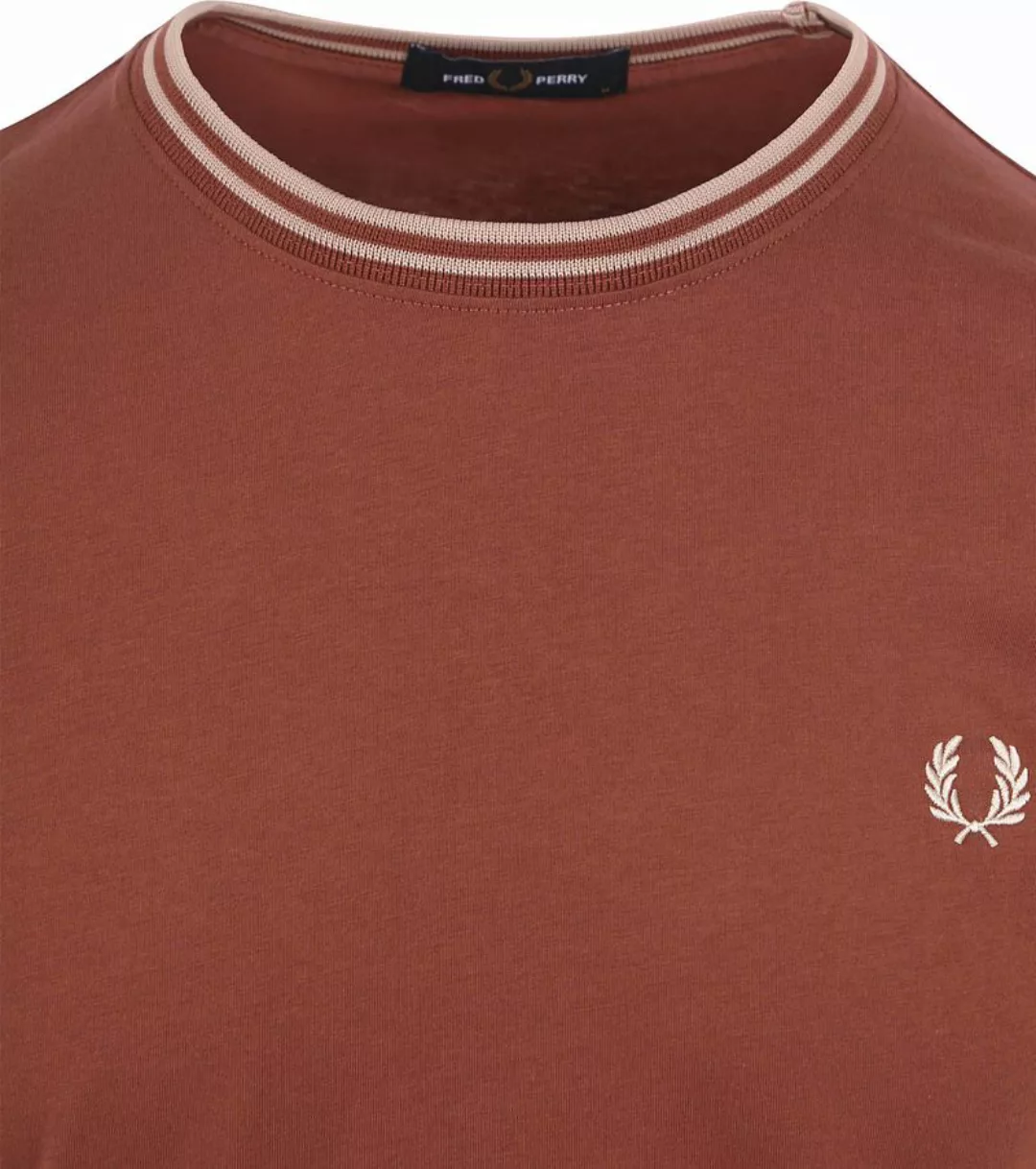 Fred Perry Twin Tipped T-shirt Brique - Größe XL günstig online kaufen