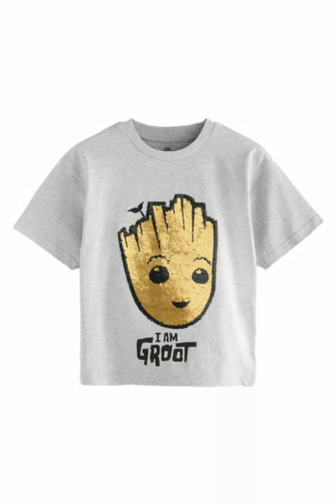 Next T-Shirt Groot Lizenziertes T-Shirt mit Wendepailletten (1-tlg) günstig online kaufen