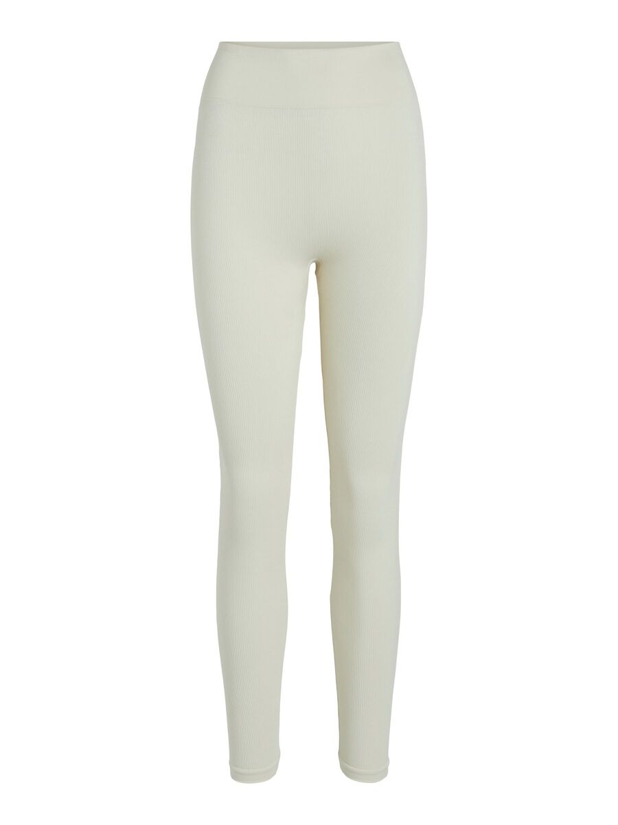 VILA High Waist Slim Fit Leggings Damen Beige günstig online kaufen