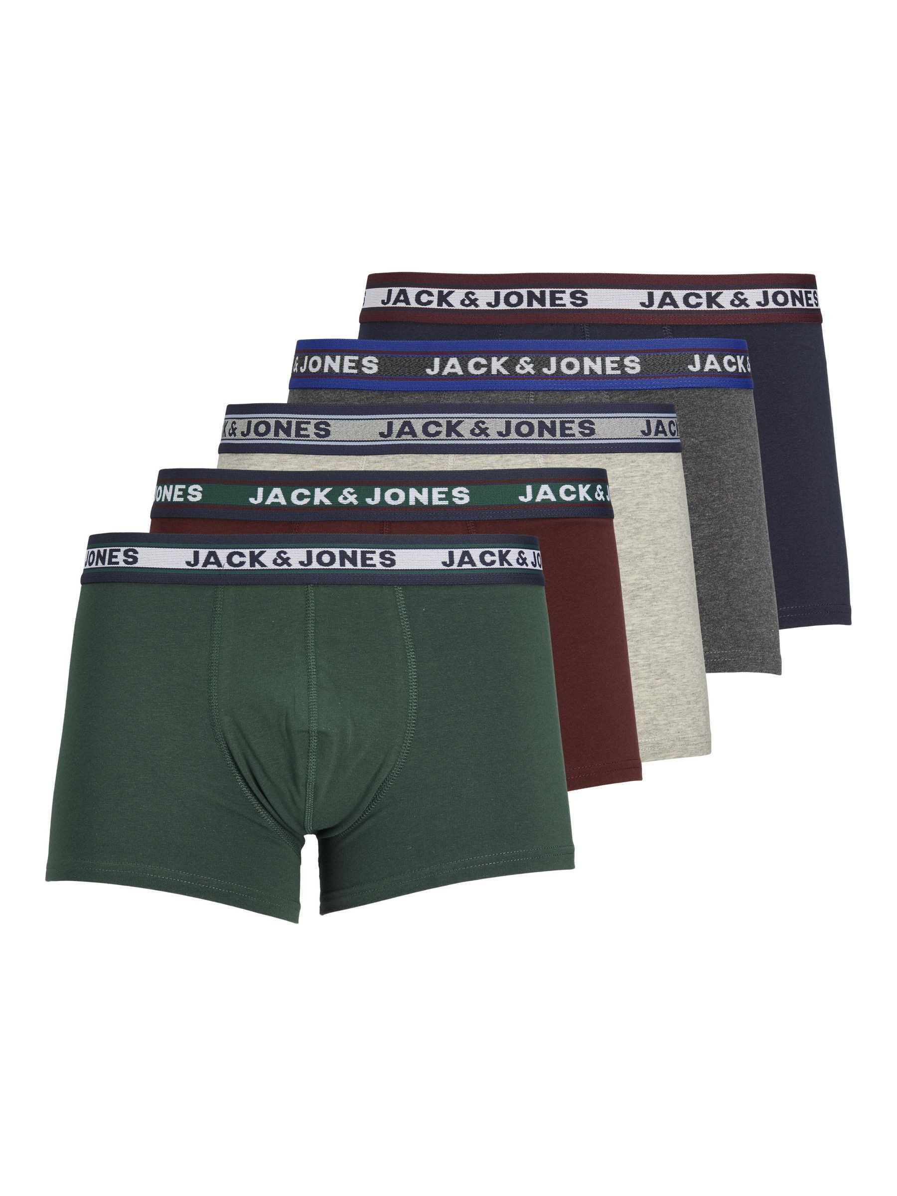 Jack & Jones Herren Boxershort JACOLIVER TRUNKS 5er Pack günstig online kaufen