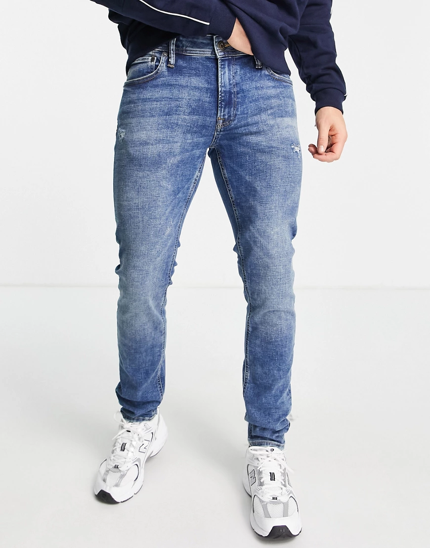 Jack & Jones Intelligence – Liam – Extrem elastische Jeans mit engem Schnit günstig online kaufen