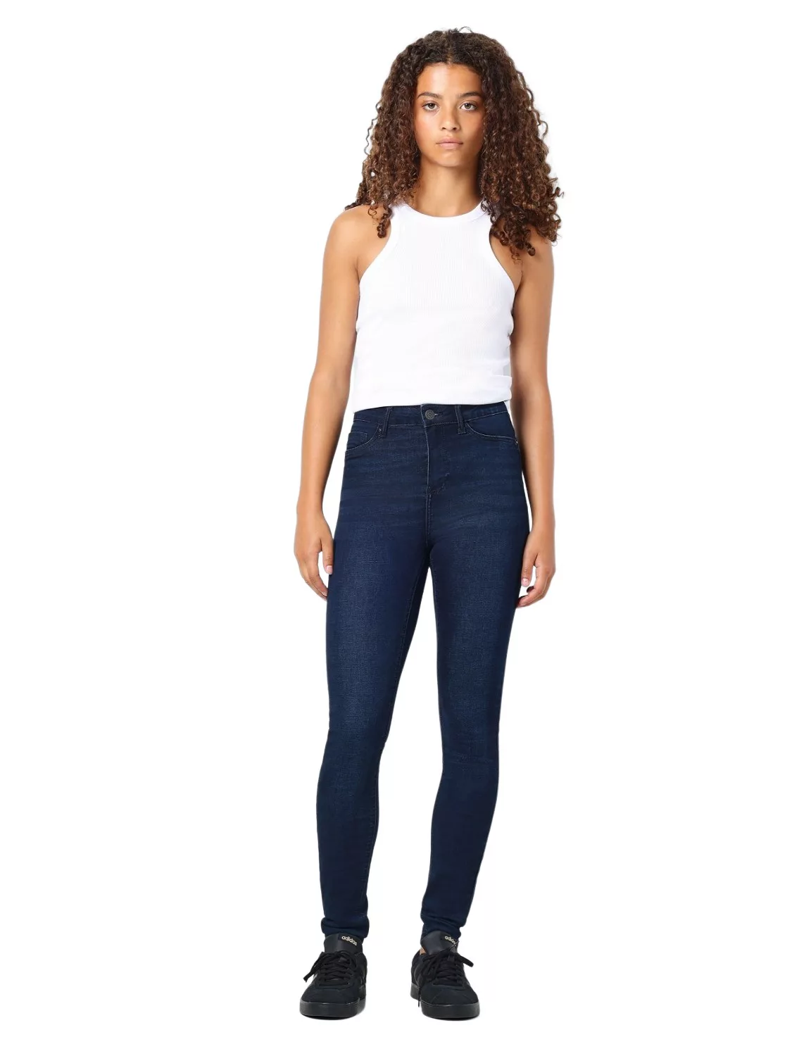 Noisy May Damen Jeans NMCALLIE HW SKINNY JEANS VI241DB Skinny Fit Blau - Da günstig online kaufen