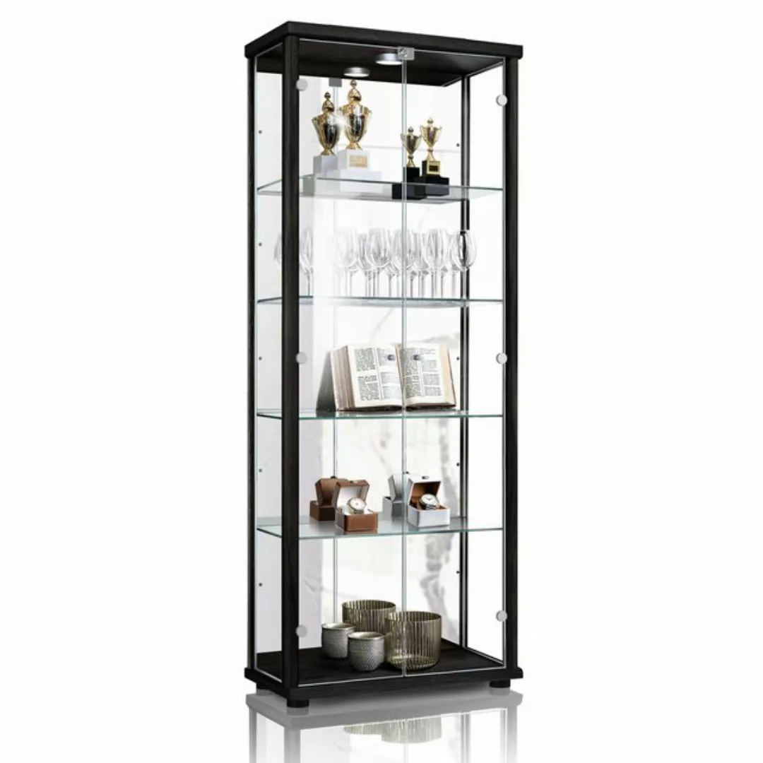 VR-Wohnideen Standvitrine C1084 (Glasvitrine (176x67x33 cm) mit 2 Glastüren günstig online kaufen