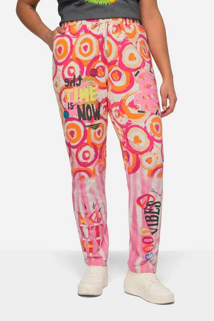 Angel of Style Funktionshose Joggpants Straight Fit Batikprint Schriftzüge günstig online kaufen