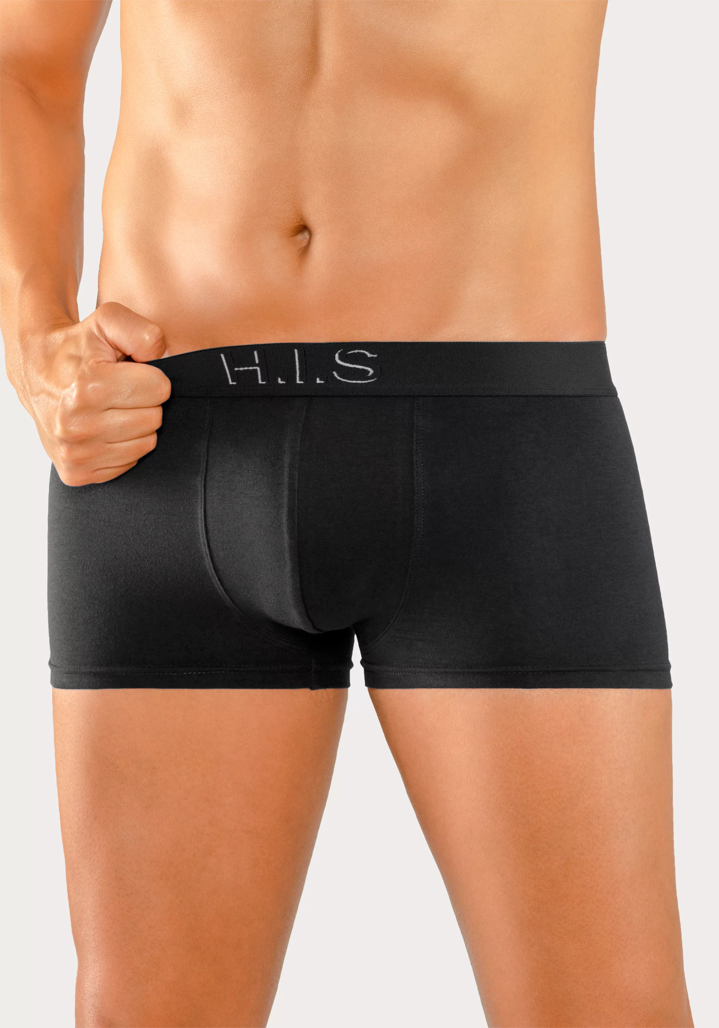 H.I.S Hipster, (Packung, 5 St.), Boxershorts am Webbund mit Logoschriftzug günstig online kaufen