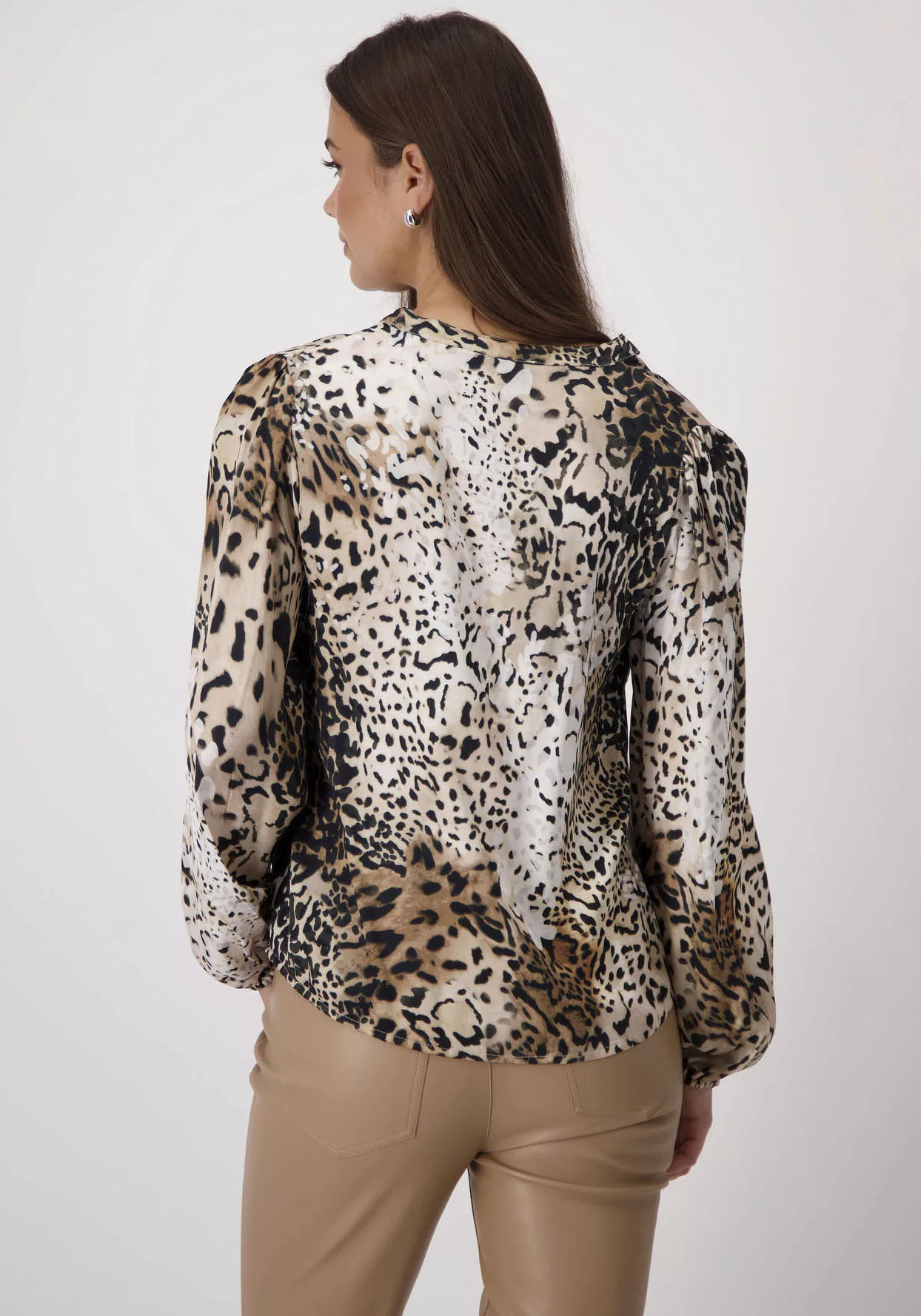 Monari Schlupfbluse, mit allover Animalprint günstig online kaufen