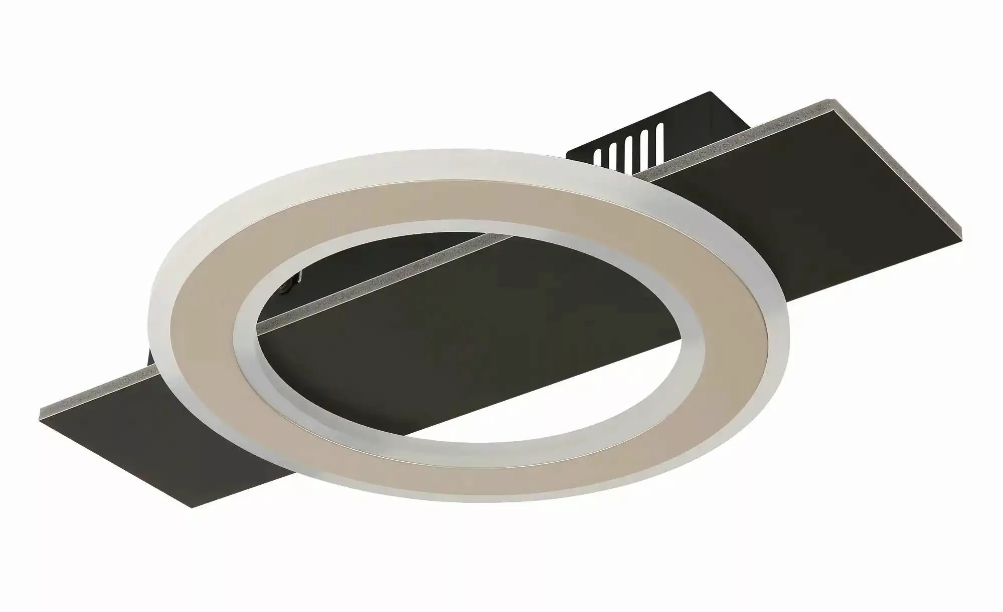 Globo Lighting Deckenleuchte   ¦ schwarz ¦ Maße (cm): B: 44 H: 5,2 Lampen & günstig online kaufen