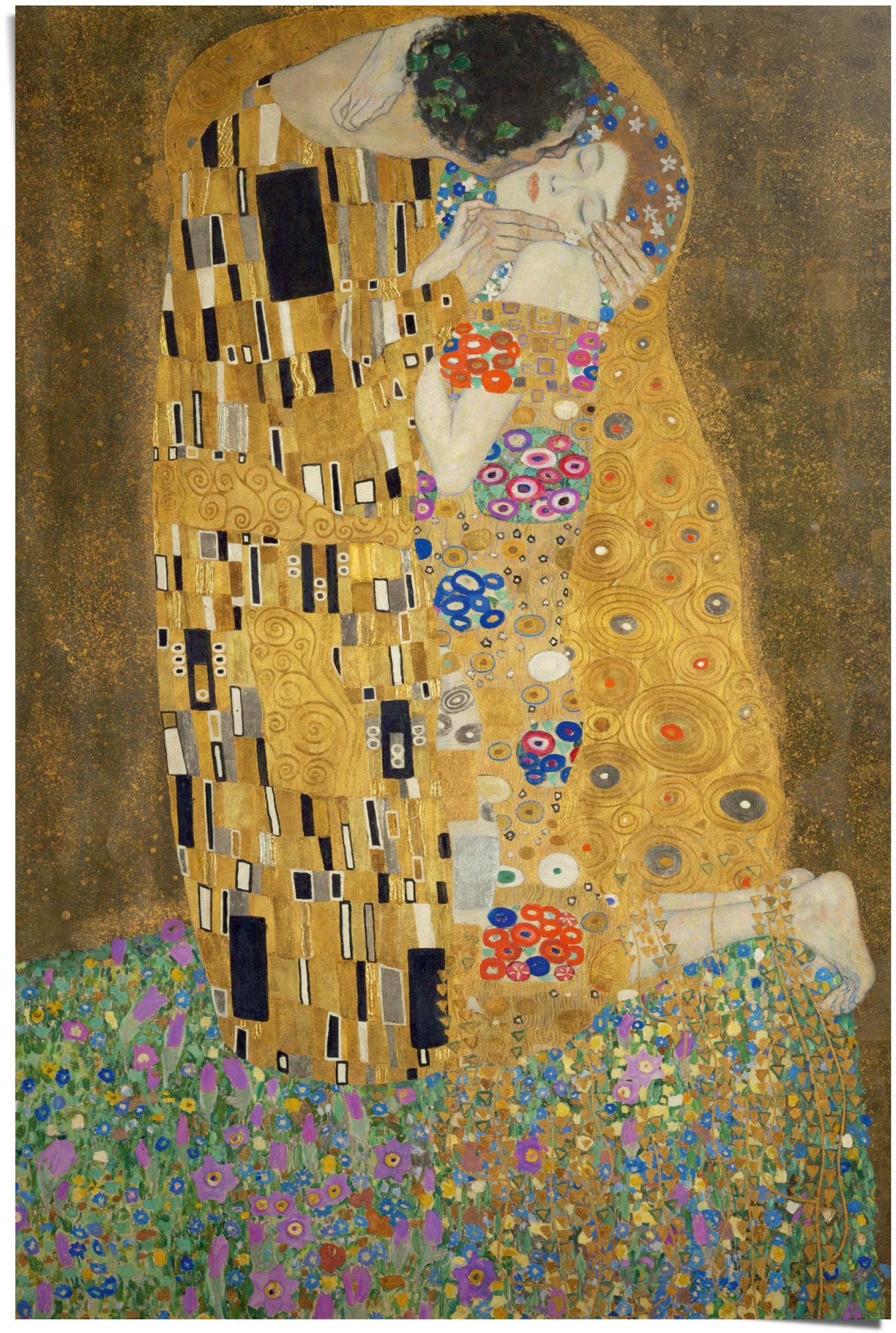 Reinders Poster "Poster Der Kuss Gustav Klimt", Kunst, (1 St.) günstig online kaufen