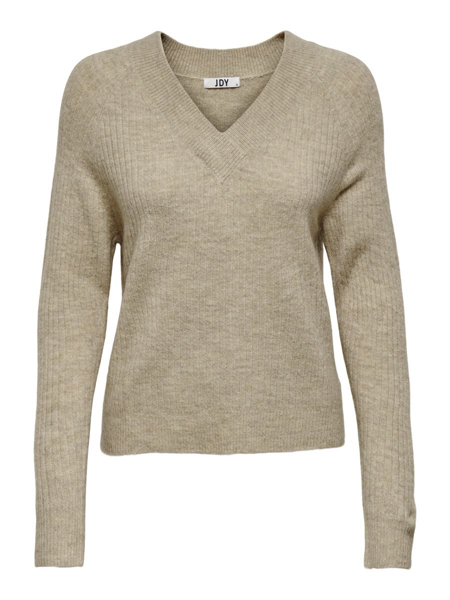 ONLY V-ausschnitt- Strickpullover Damen Beige günstig online kaufen