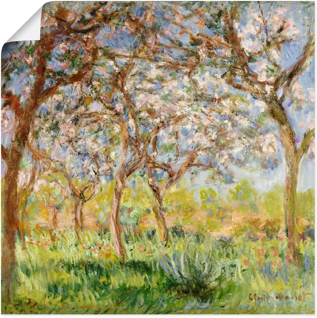 Artland Wandbild "Frühling in Giverny.", Wiesen & Bäume, (1 St.), als Leinw günstig online kaufen