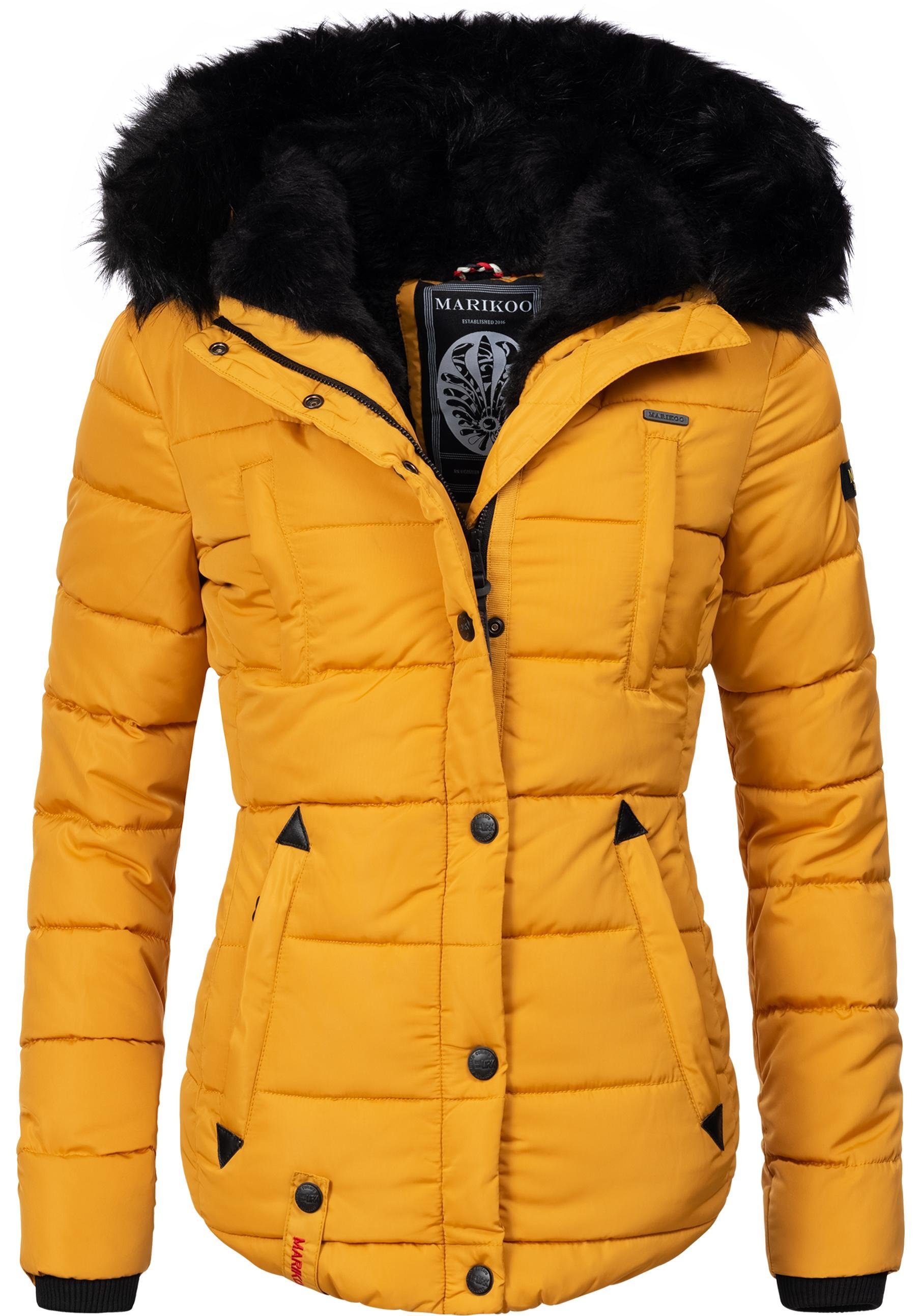 Marikoo Steppjacke Lotusblüte hochwertige Winter Jacke günstig online kaufen