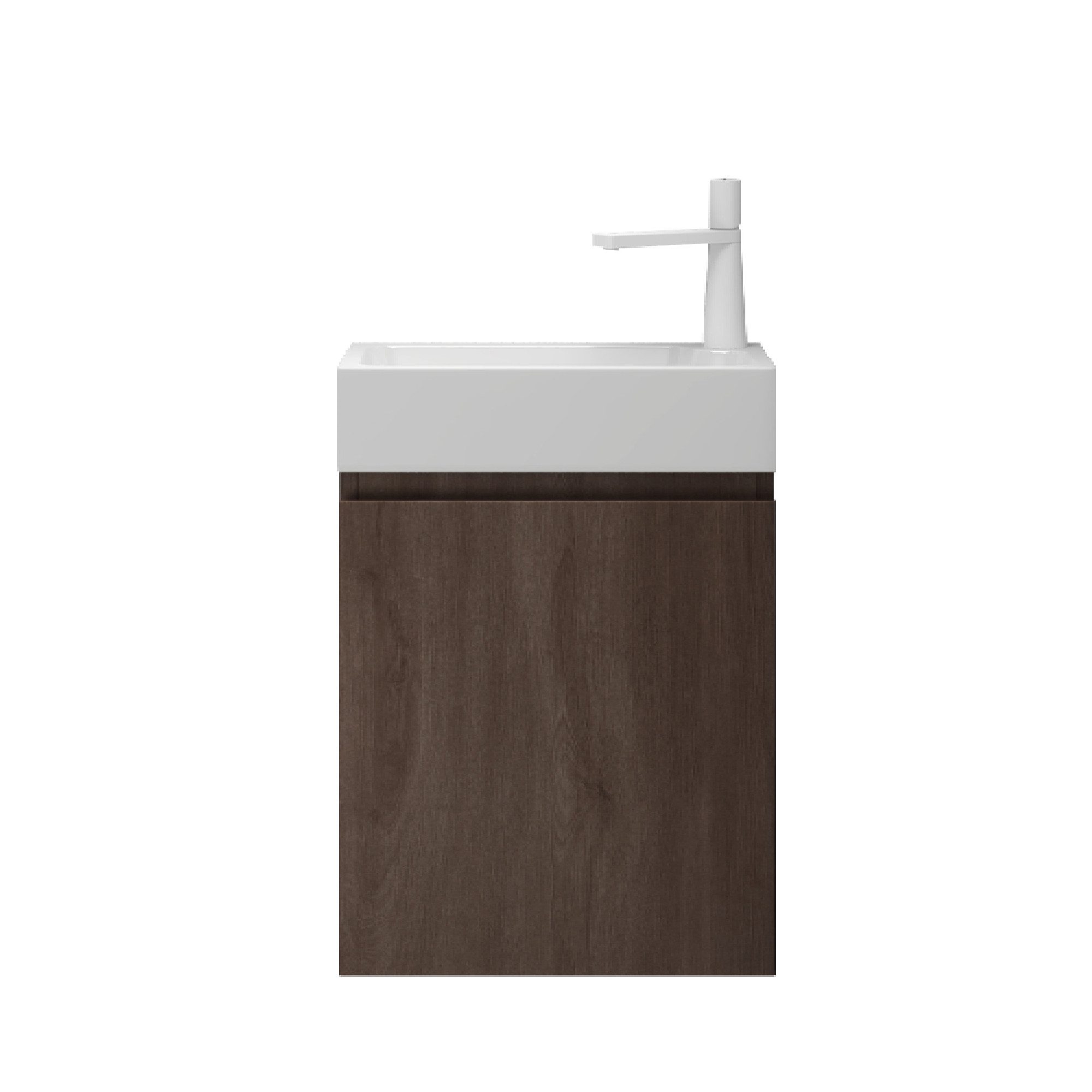 doporro Badmöbel-Set mit Waschbecken Waschtischunterschrank Wandmontage günstig online kaufen