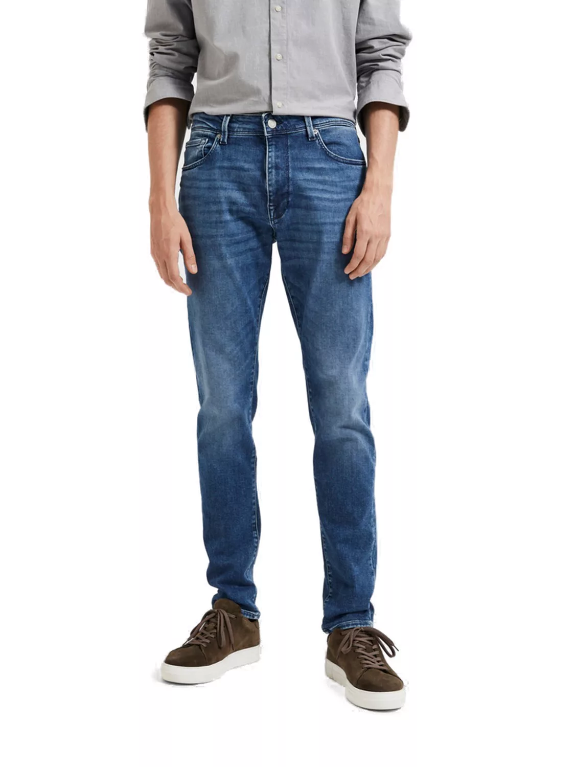 Selected Homme Herren Jeans SLH175-SLIMLEON 31601 - Slim Fit - Blau - Mediu günstig online kaufen