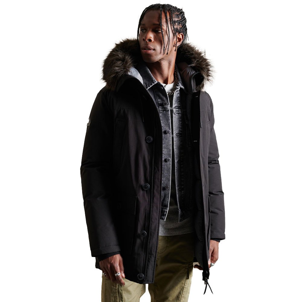 Superdry New Rookie Down Parka M Jet Black günstig online kaufen