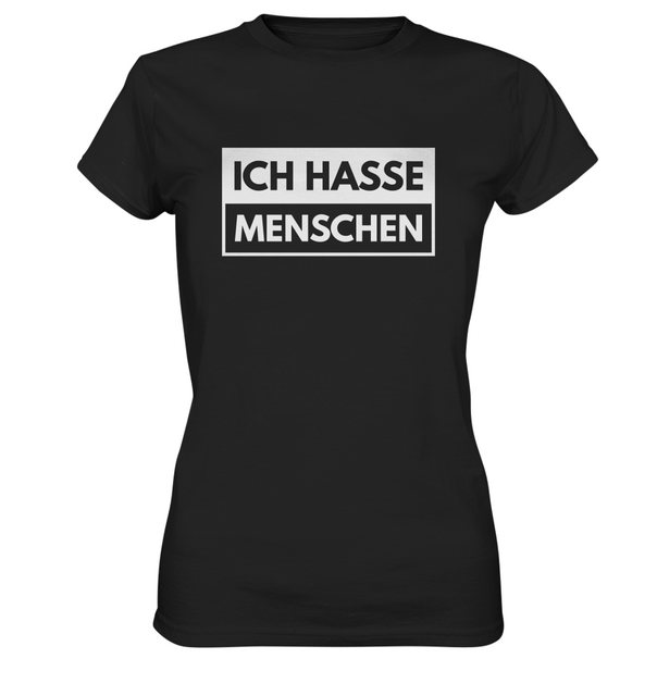 RABUMSEL Print-Shirt Ich hasse Menschen - Frauen T-Shirt günstig online kaufen