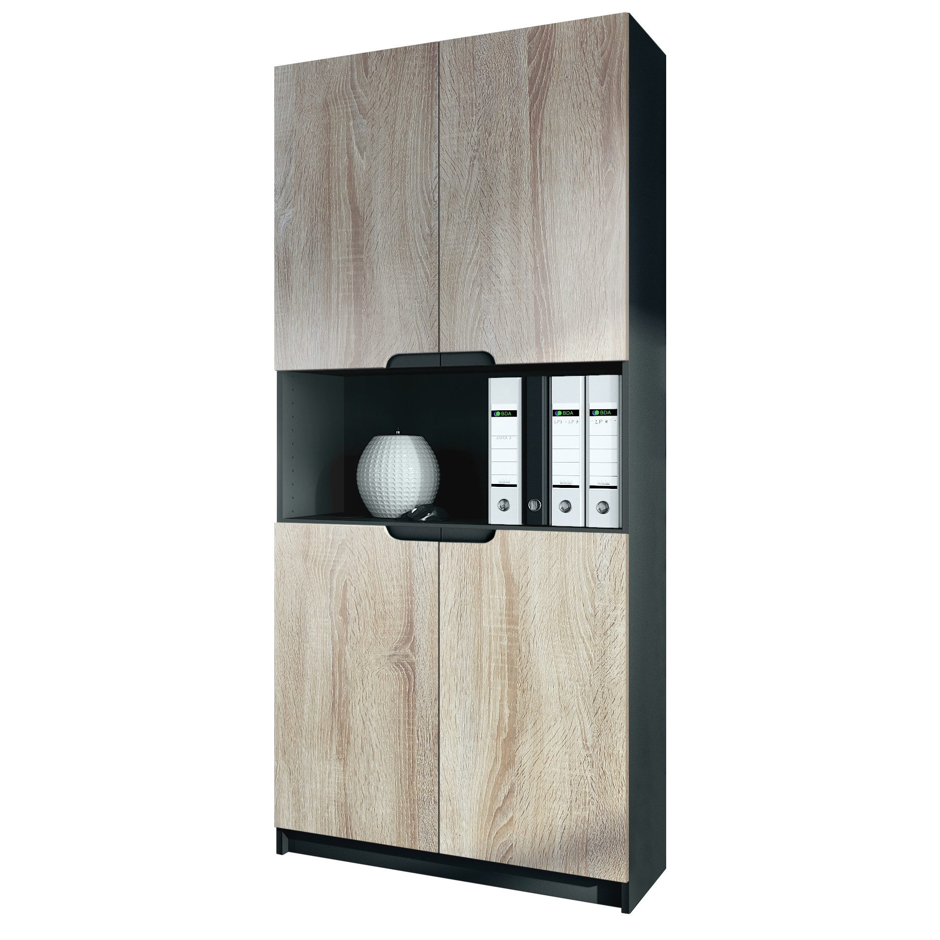 Vladon Aktenschrank Logan V2 (Aktenschrank, mit günstig online kaufen