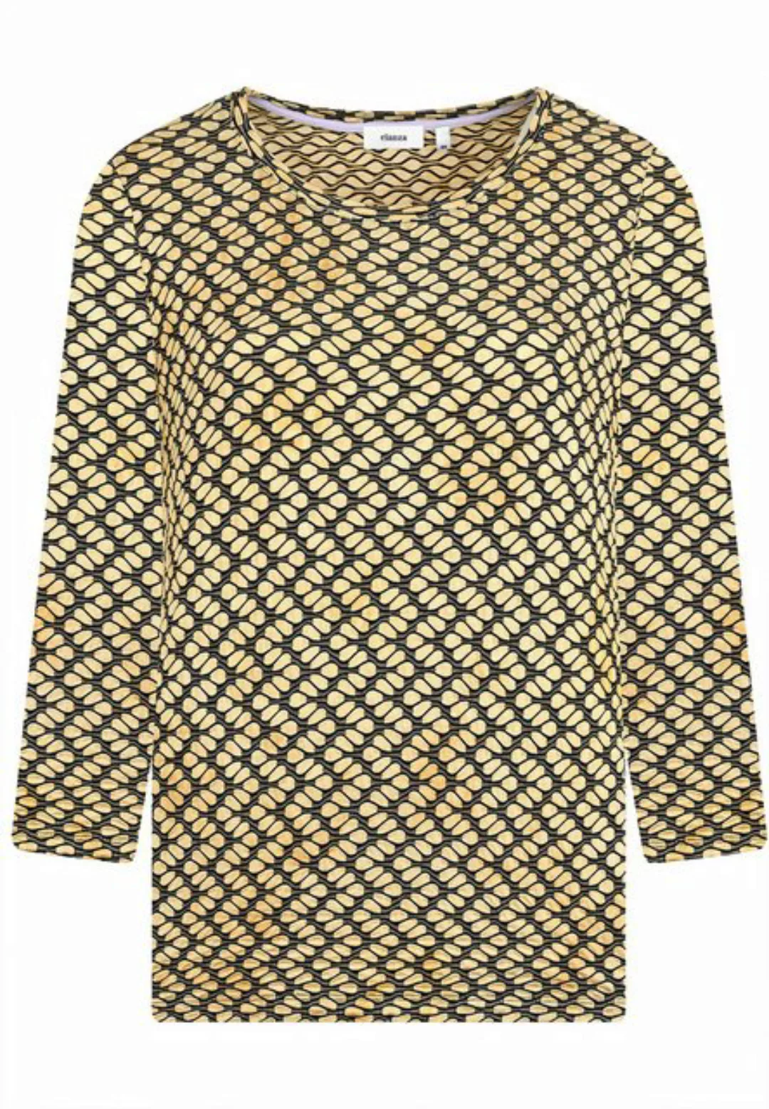 elanza T-Shirt Shirt T&D Jacquard - 03/sand-black (1-tlg) günstig online kaufen