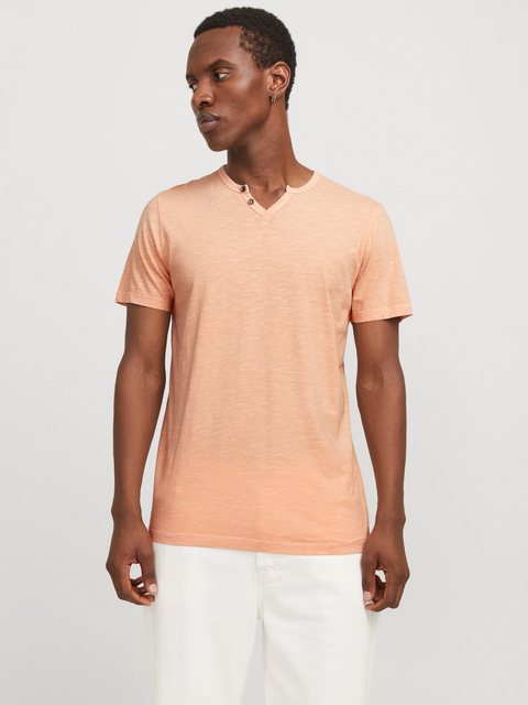 Jack & Jones T-Shirt JJESPLIT NECK TEE SS NOOS mit V-Ausschnitt günstig online kaufen