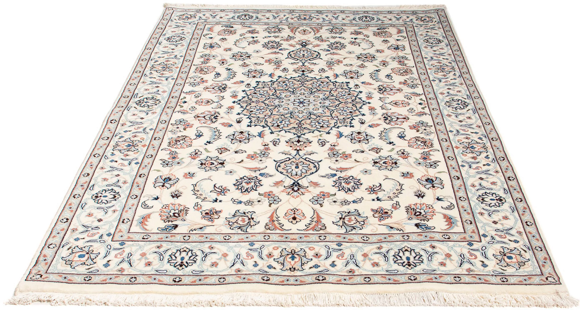 morgenland Orientteppich »Perser - Nain - Royal - 197 x 137 cm - beige«, re günstig online kaufen