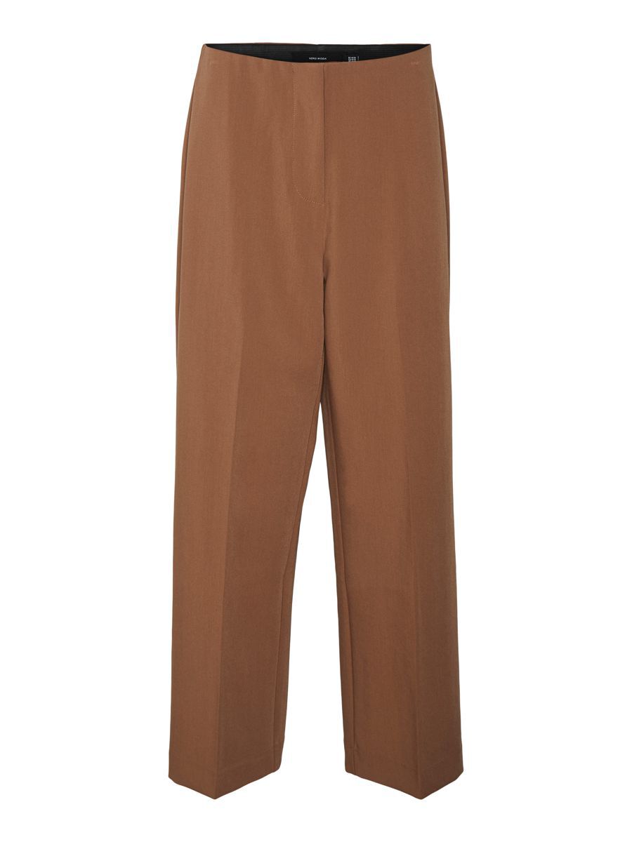 VERO MODA Knöchellange Straight Fit Hose Damen Braun günstig online kaufen