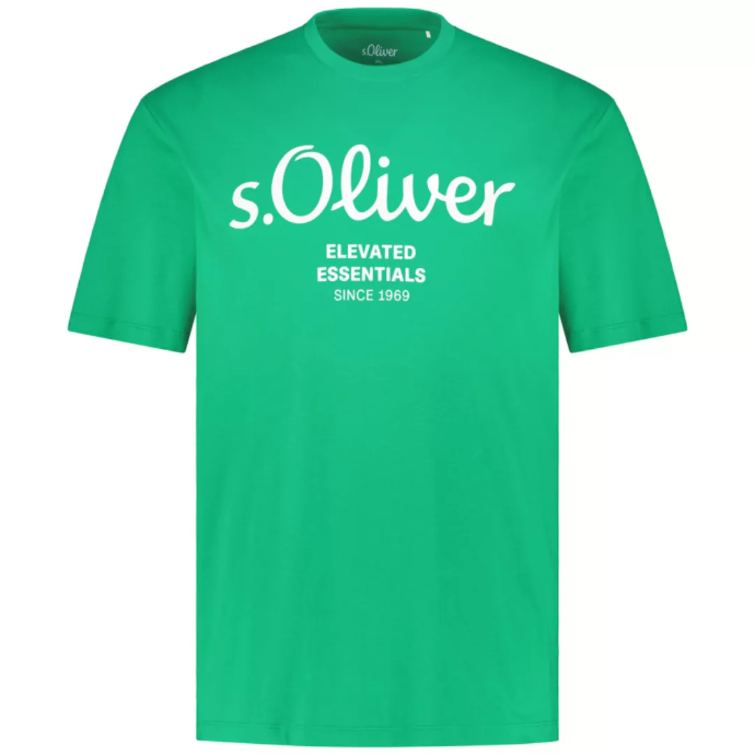 s.Oliver T-Shirt mit Label-Print günstig online kaufen