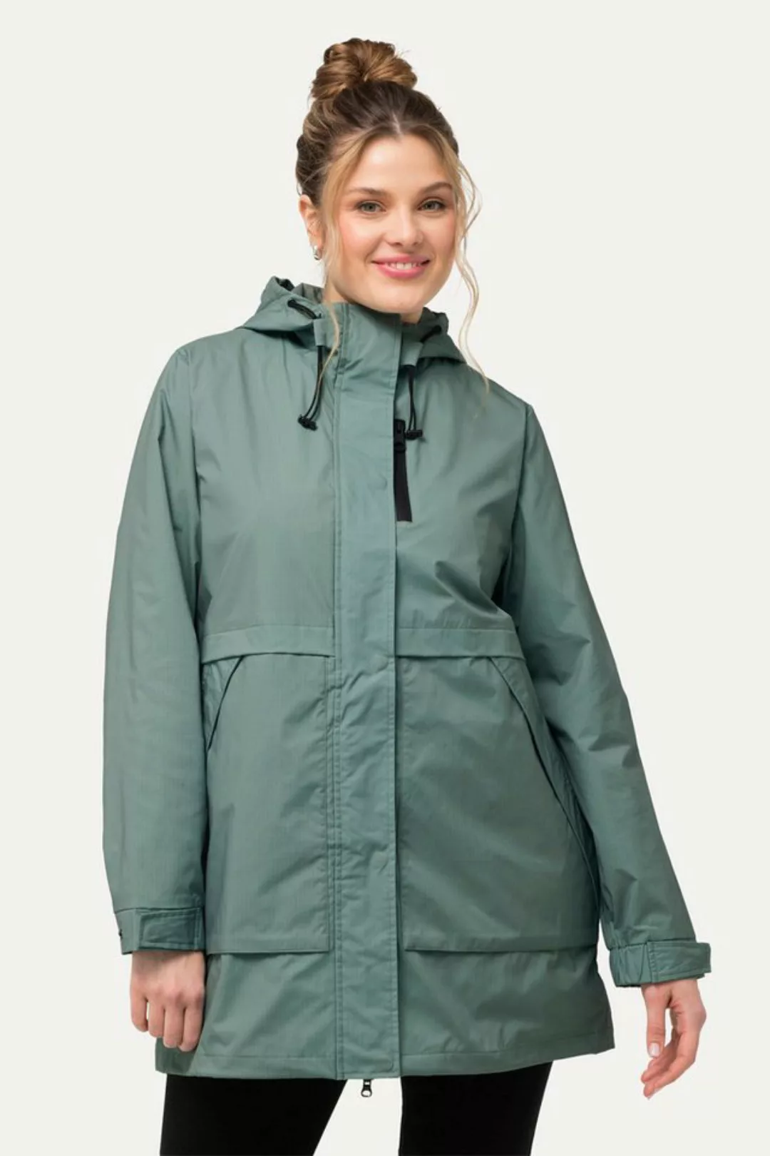 Ulla Popken Outdoorjacke HYPRAR Parka Kapuze recycelt günstig online kaufen