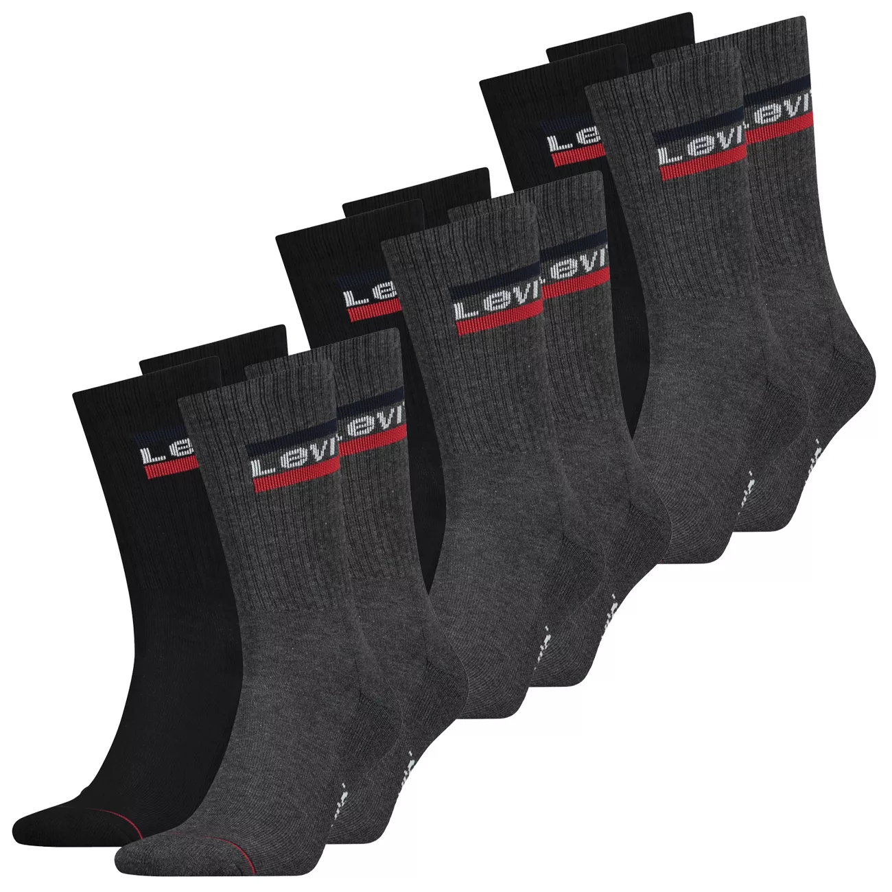 Levis Unisex Sportsocken Regular Cut Sportswear Logo 4er 6er 8er Multipack günstig online kaufen