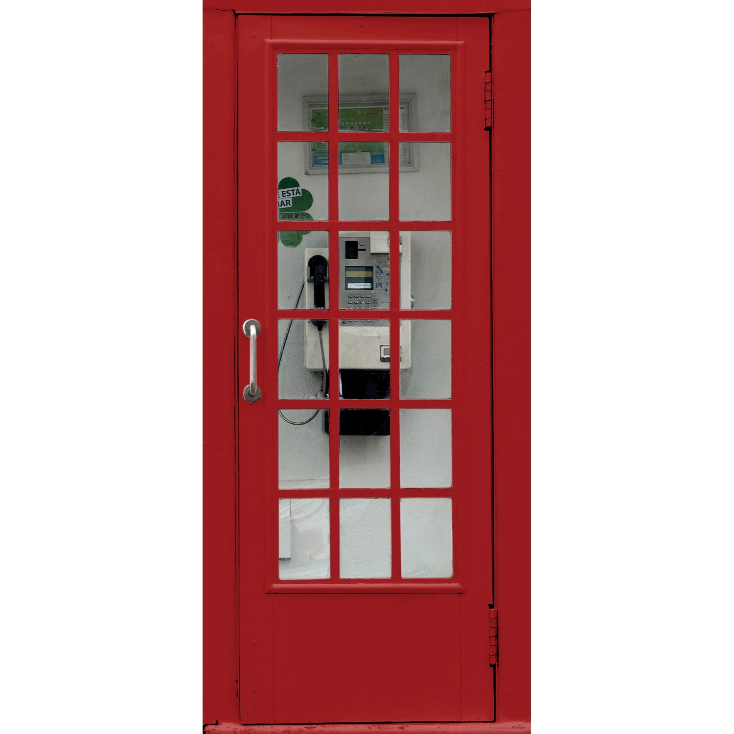 Sanders & Sanders Poster Telefonzelle Rot 90 x 202 cm 600784 günstig online kaufen