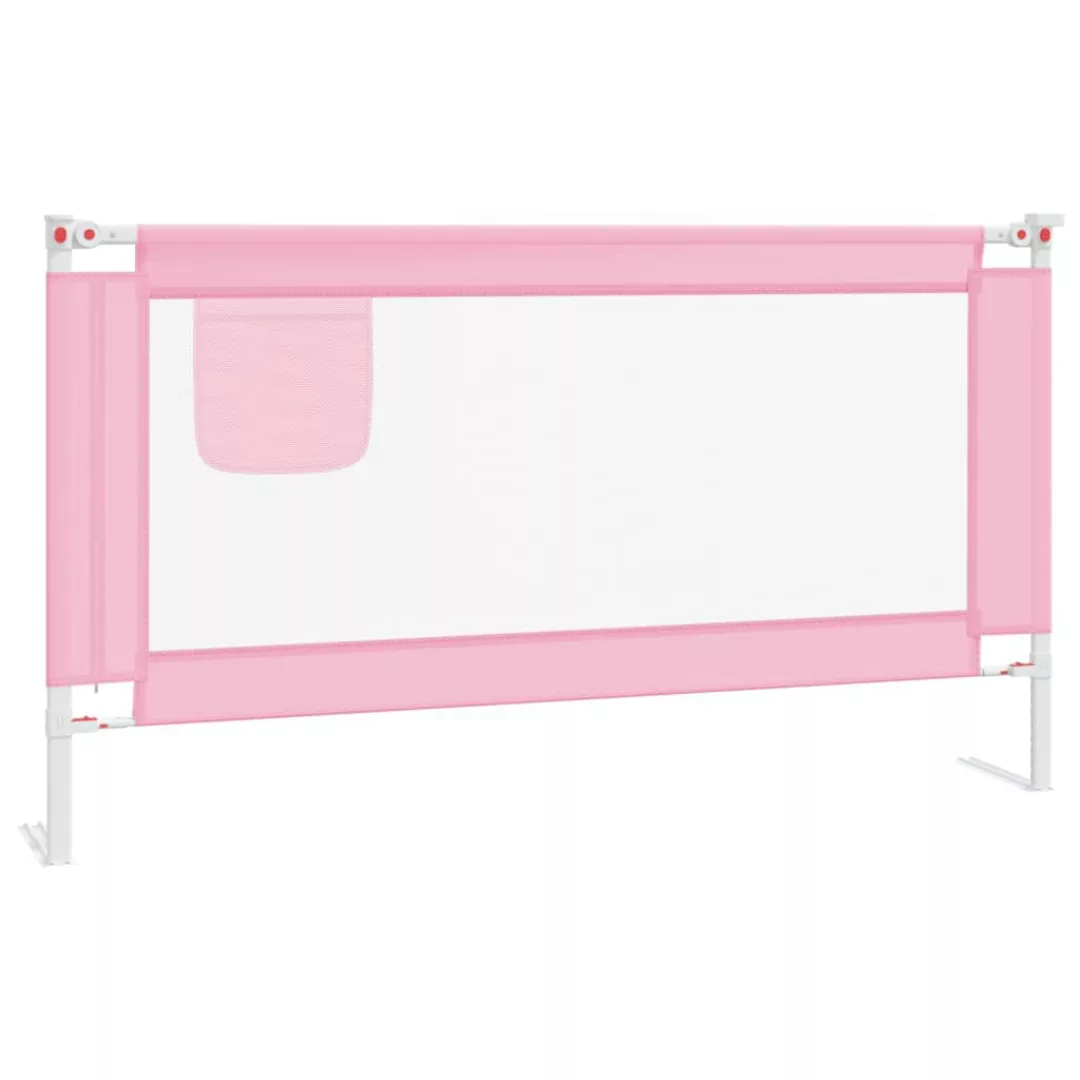 Kleinkind-bettschutzgitter Rosa 150x25 Cm Stoff günstig online kaufen