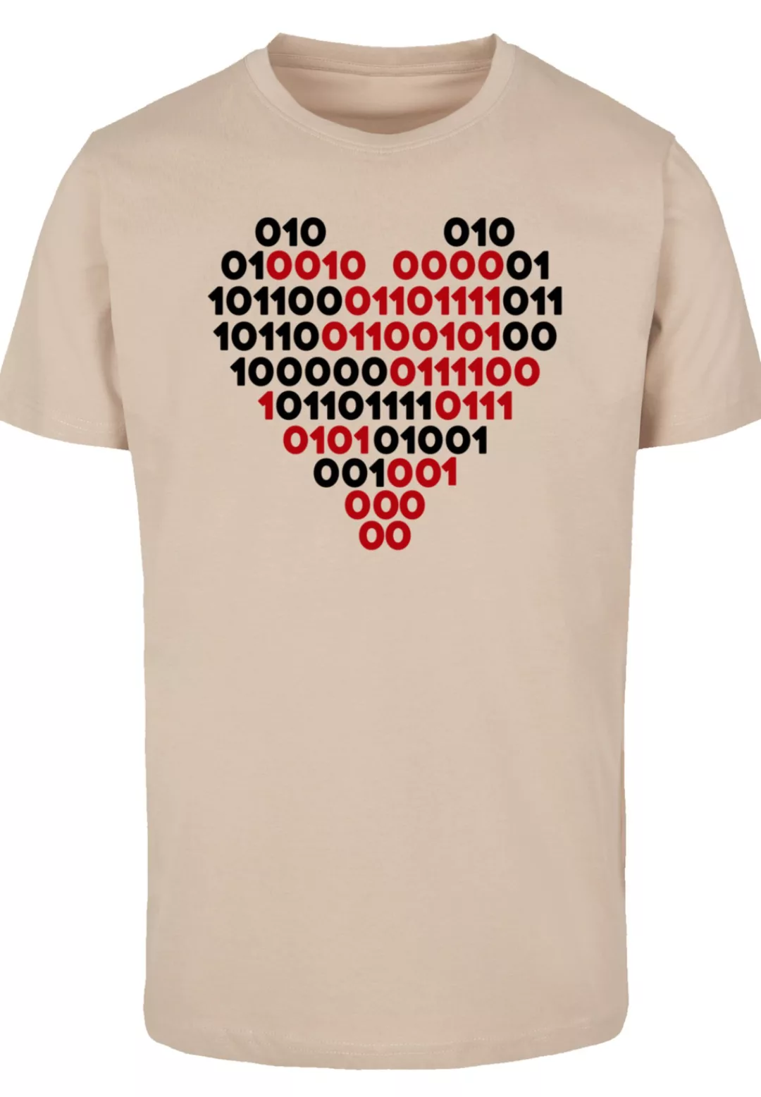 F4NT4STIC T-Shirt "I love you 01001001 Binary Code Herz Valentinstag", Prem günstig online kaufen