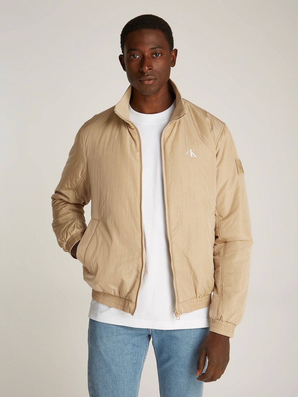 Calvin Klein Jeans Blouson "PADDED HARRINGTON", mit Logoprägung günstig online kaufen