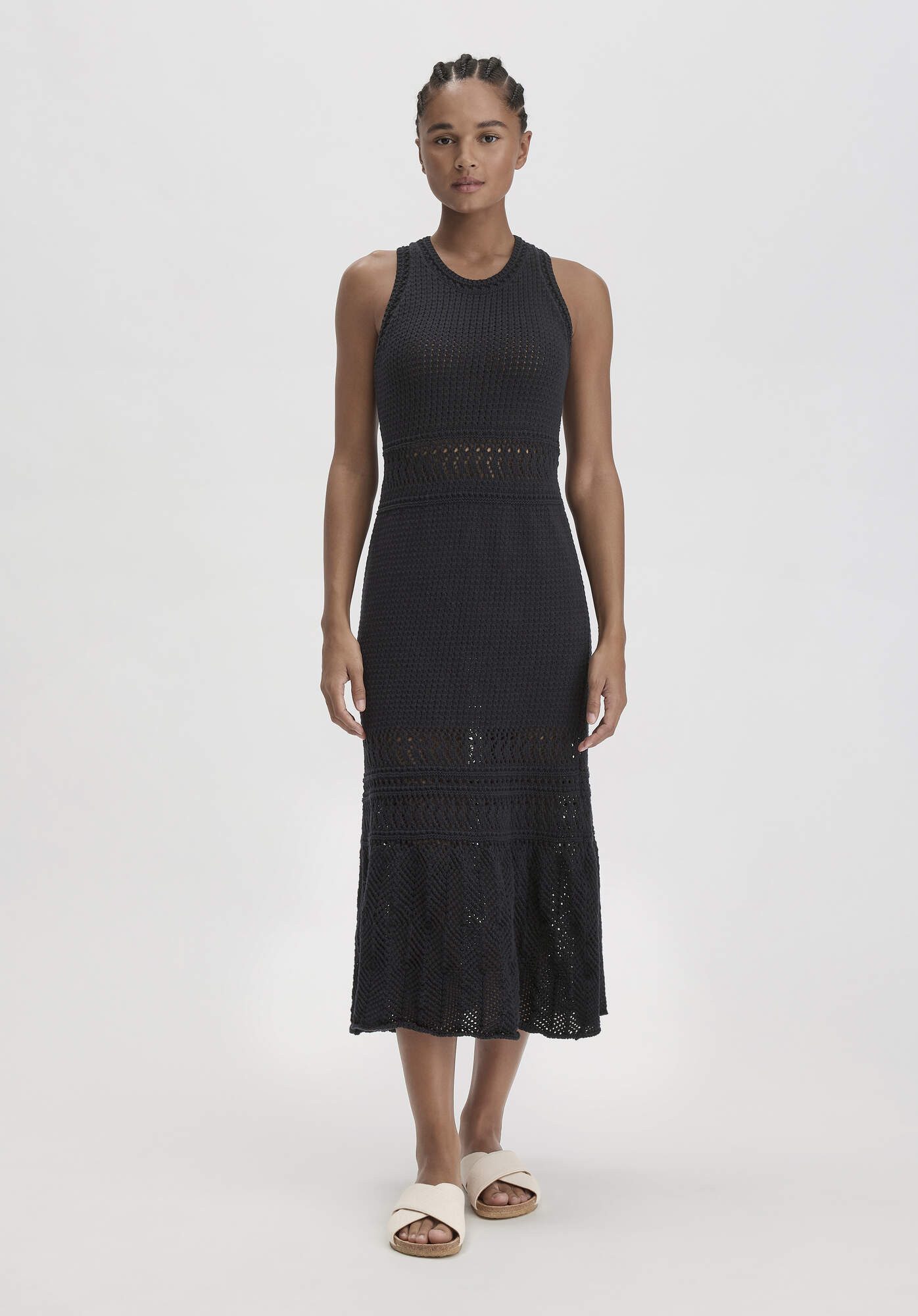 Hessnatur Strickkleid aus reiner Bio-Baumwolle (1-tlg) günstig online kaufen