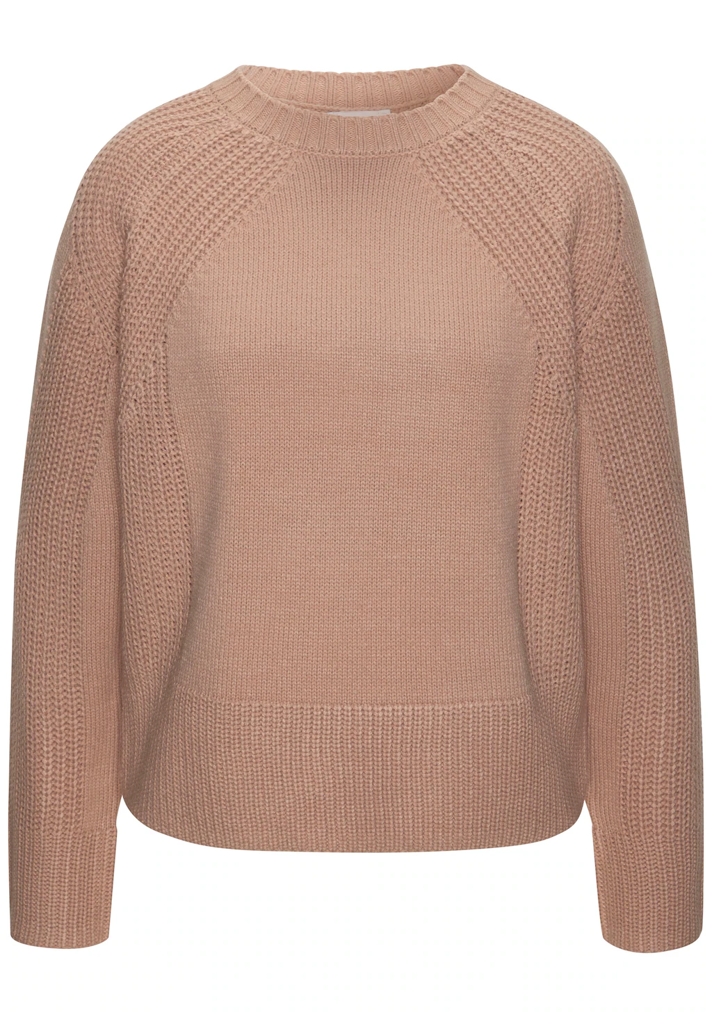 LASCANA Strickpullover, mit Grobstrick-Details, Damen Pullover mit Rundhals günstig online kaufen