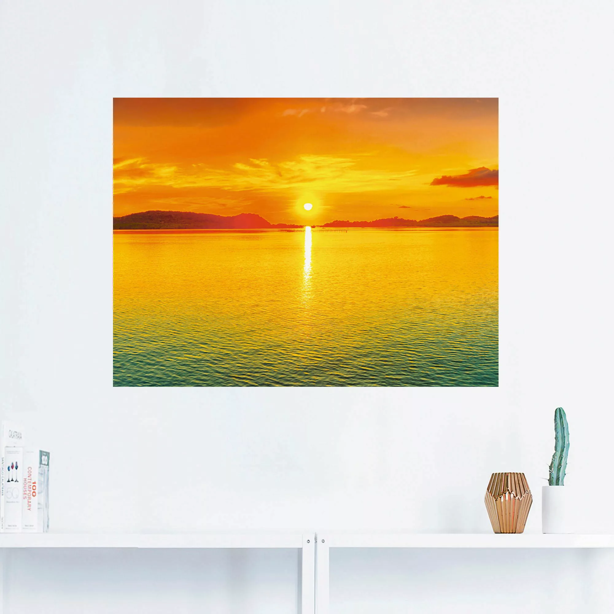 Artland Wandfolie »Sonnenuntergangspanorama«, Sonnenaufgang & -untergang, ( günstig online kaufen