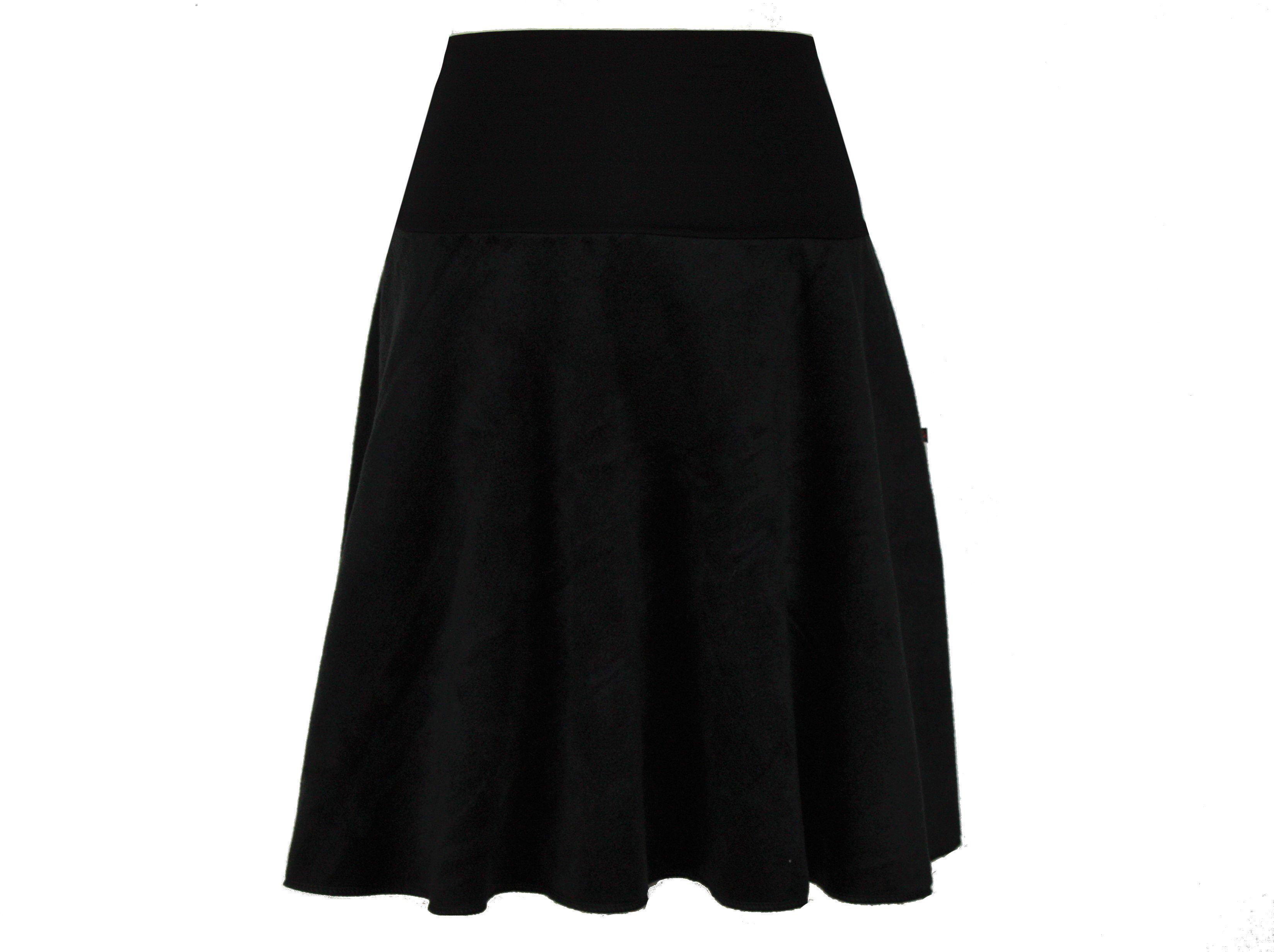 dunkle design A-Linien-Rock Fleece 57cm elastischer günstig online kaufen