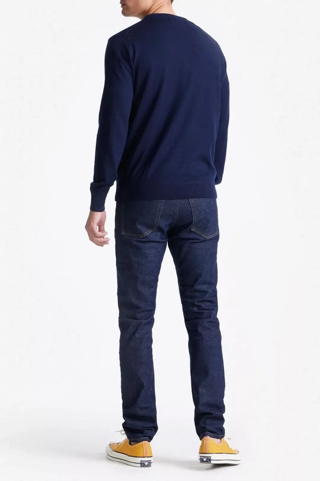 King Essentials The John Pullover Merino Navy - Größe M günstig online kaufen