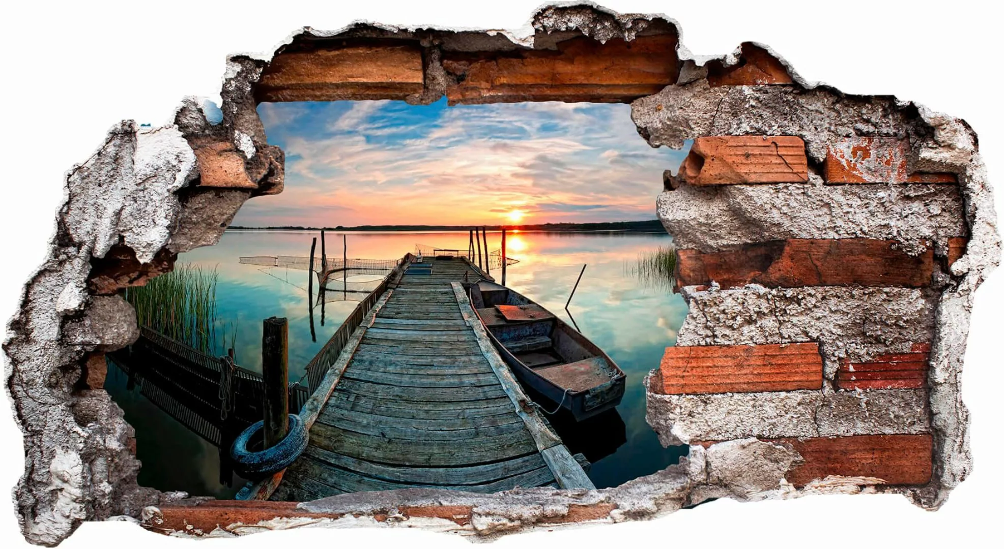 Wall-Art Wandtattoo »Sunset at the lake«, selbstklebend, entfernbar günstig online kaufen