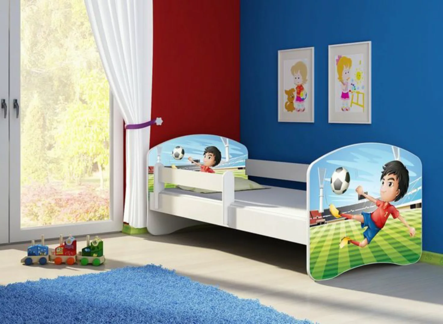 Clamaro Kinderbett (Kinderbett, Babybett 70x140, 80x160, 80x180cm Juniorbet günstig online kaufen