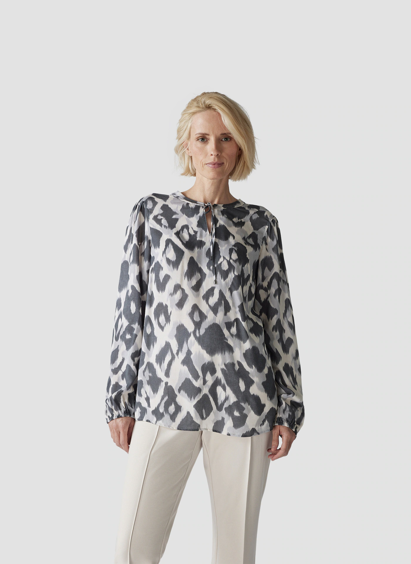 LeComte Klassische Bluse "LeComte Bluse mit angesagtem Animalprint" günstig online kaufen