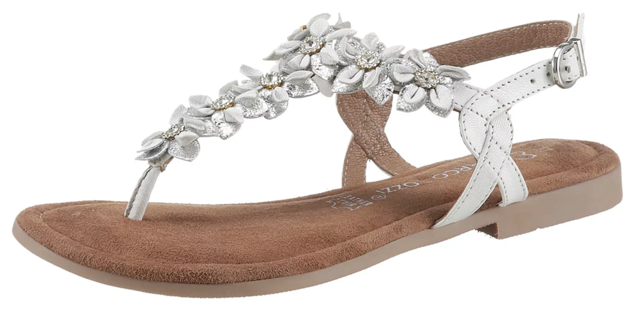 MARCO TOZZI Sandale, mit aufwendiger Blütenverzierung günstig online kaufen