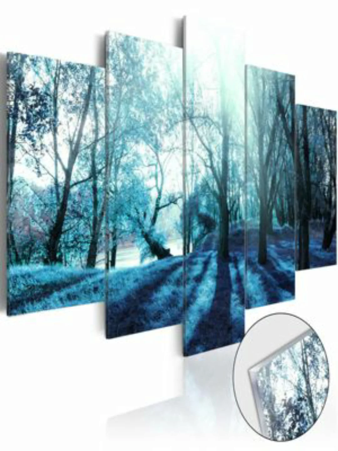 artgeist Acrylglasbild Blue Glade [Glass] blau/weiß Gr. 100 x 50 günstig online kaufen