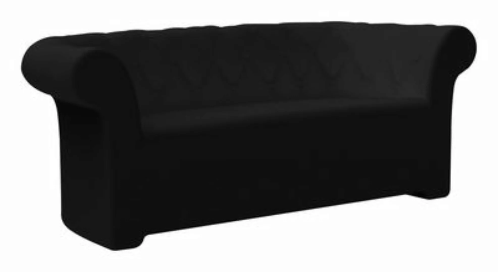 Gartensofa 3-Sitzer Sirchester plastikmaterial schwarz - Serralunga - Schwa günstig online kaufen